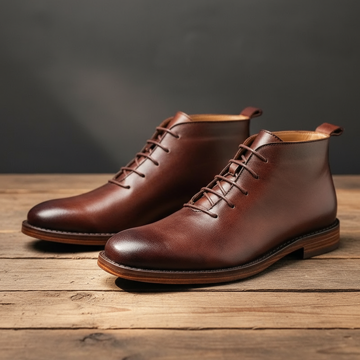 Men's Full-Grain Leather Boots – Goodyear-Welted Dress Boots – view 2