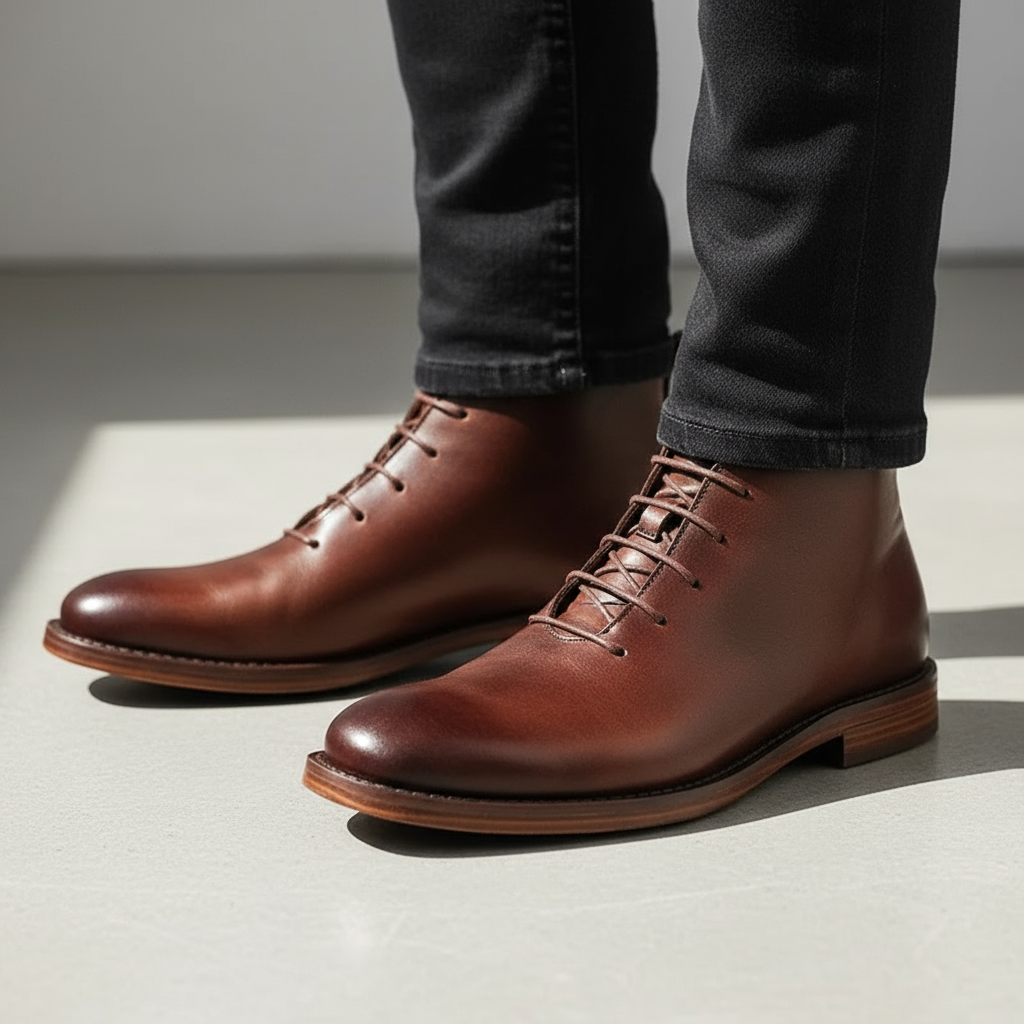 Men's Full-Grain Leather Boots – Goodyear-Welted Dress Boots – view 6