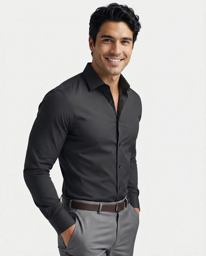 Men's Stretch Dress Shirt – Wrinkle-Resistant Office Shirt – view 4