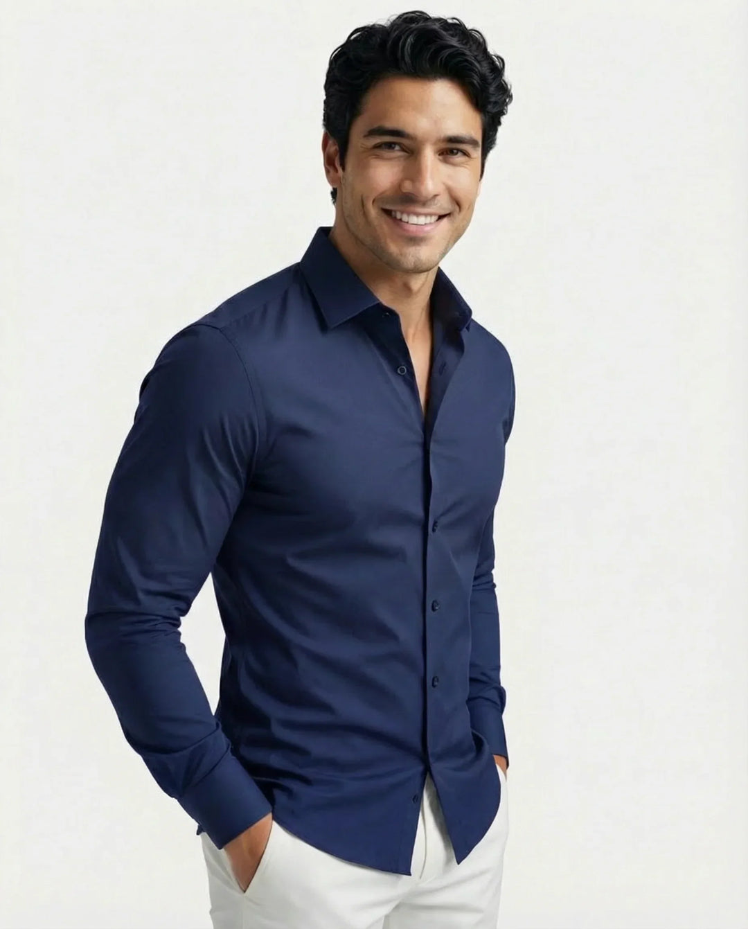 Men's Stretch Dress Shirt – Wrinkle-Resistant Office Shirt – view 7
