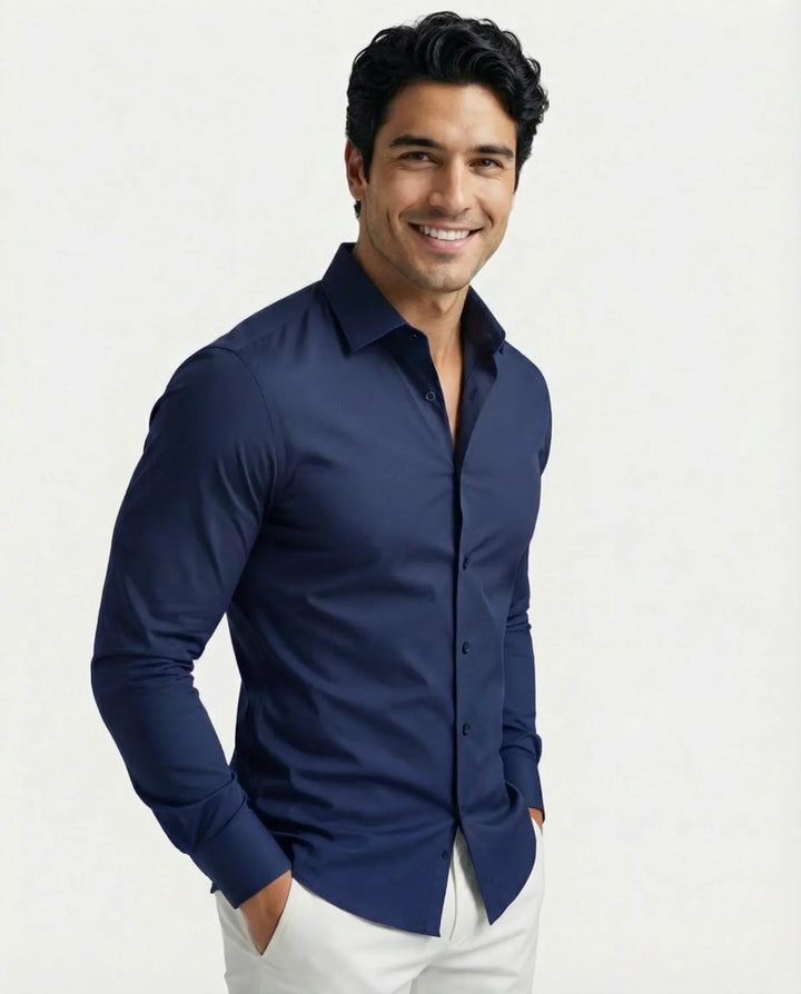 Men's Stretch Dress Shirt – Wrinkle-Resistant Office Shirt – view 7