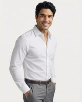Men's Stretch Dress Shirt – Wrinkle-Resistant Office Shirt