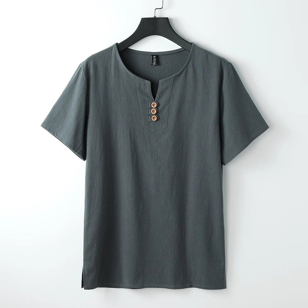 Men's Arlo Linen Shirt – Relaxed Oversized Summer Button-Up – view 4