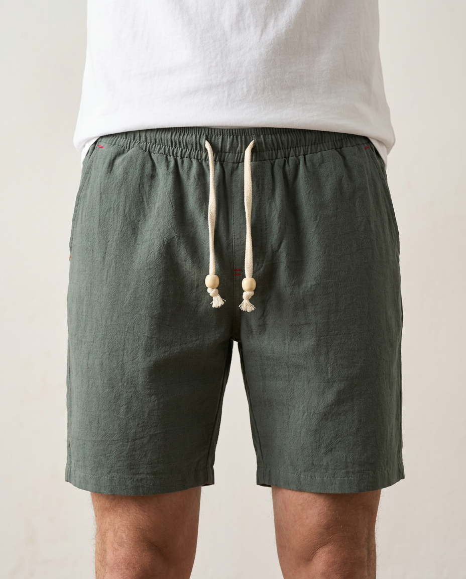 Men's Cotton Drawstring Shorts – Everyday Summer Comfort – view 4