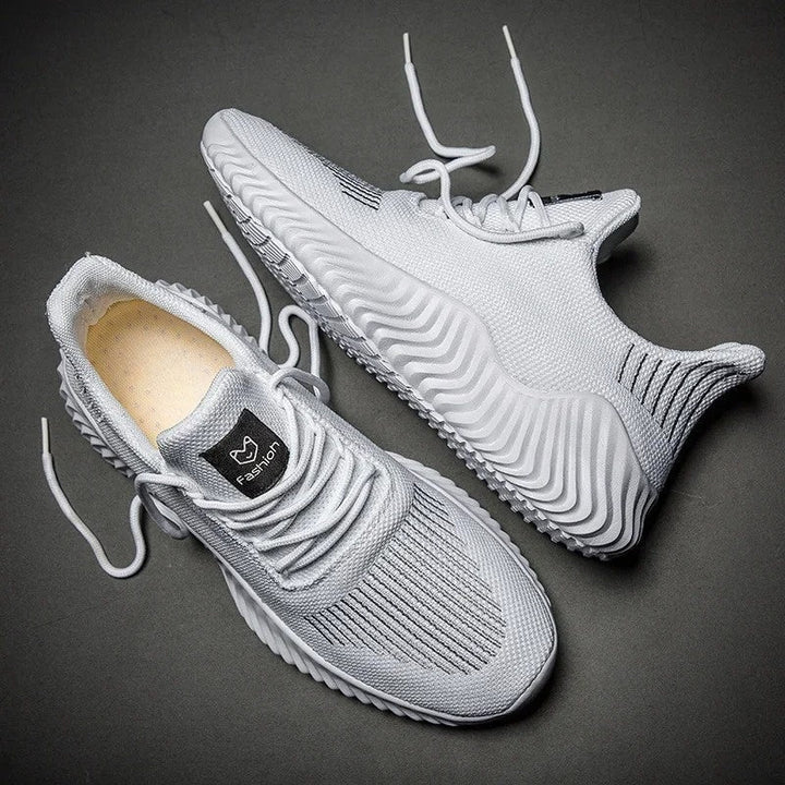 Men's Knit Trainers – Breathable Cushioned Everyday Sneakers – view 4