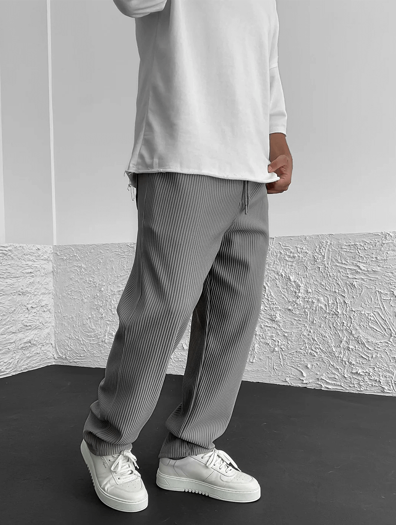 Men's Finn Ribbed Knit Joggers – Relaxed Fit Casual Trousers