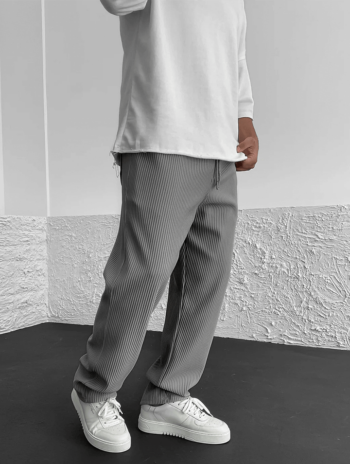 Men's Finn Ribbed Knit Joggers – Relaxed Fit Casual Trousers