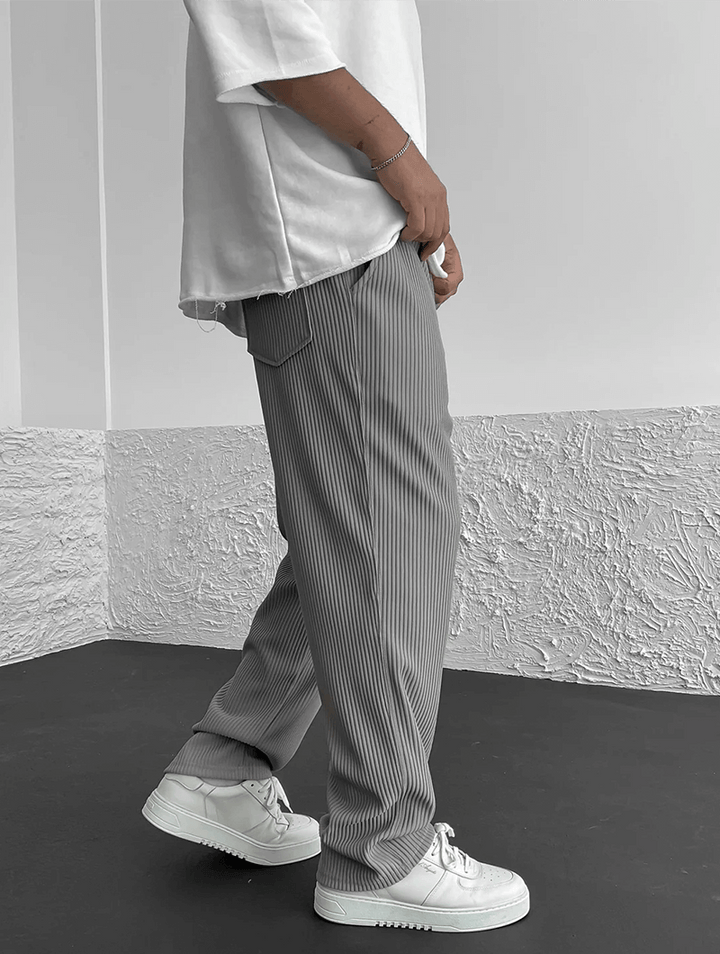 Men's Finn Ribbed Knit Joggers – Relaxed Fit Casual Trousers