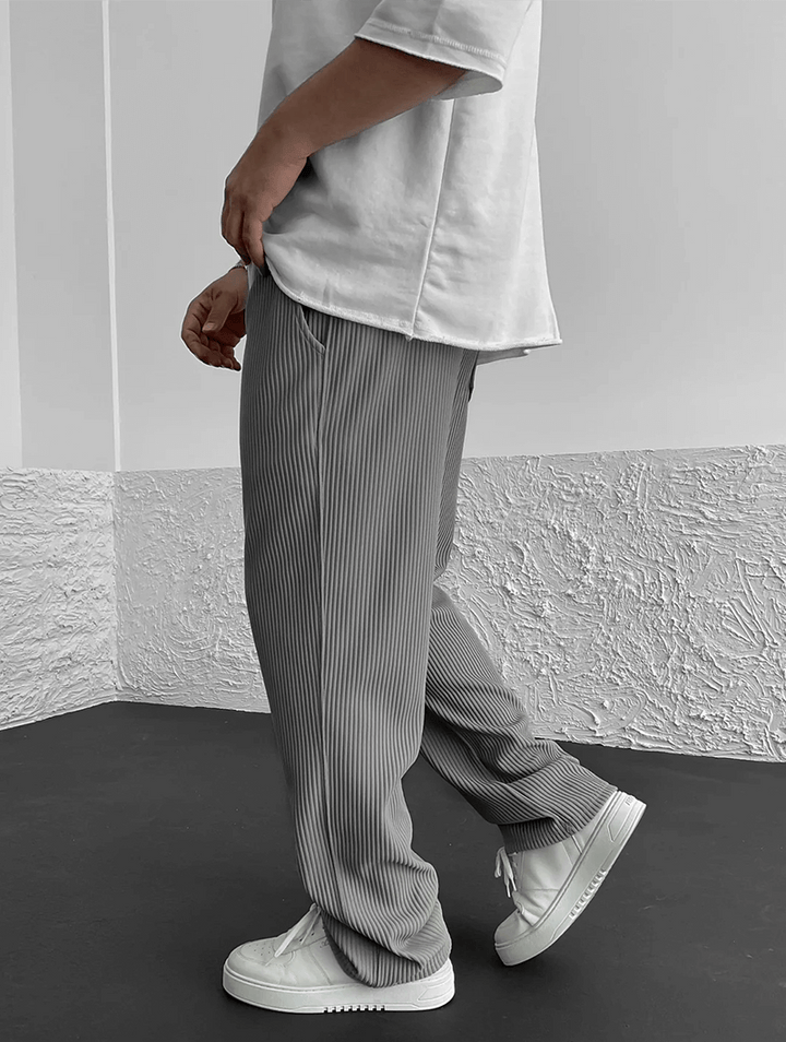 Men's Finn Ribbed Knit Joggers – Relaxed Fit Casual Trousers