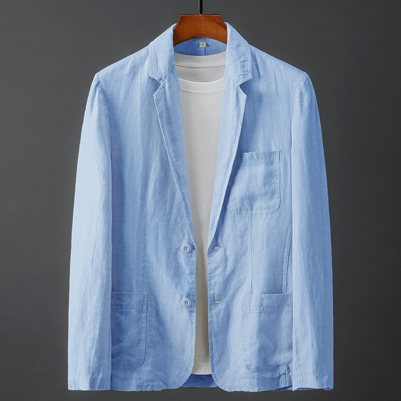 Men's Linen-Cotton Blazer – Lightweight Summer Tailoring