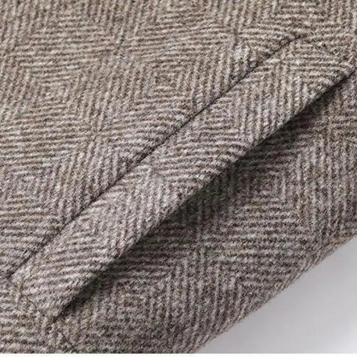 Men's Wool Herringbone Blazer – Smart Tailored Layering Jacket – view 4