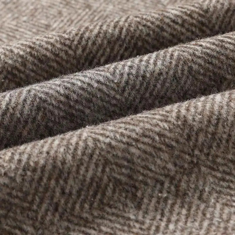 Men's Wool Herringbone Blazer – Smart Tailored Layering Jacket – view 6