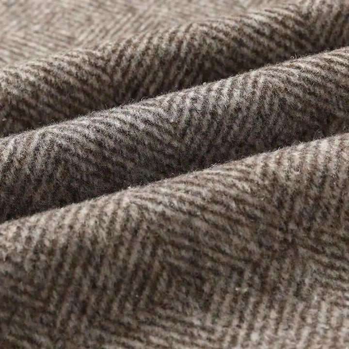 Men's Wool Herringbone Blazer – Smart Tailored Layering Jacket – view 6