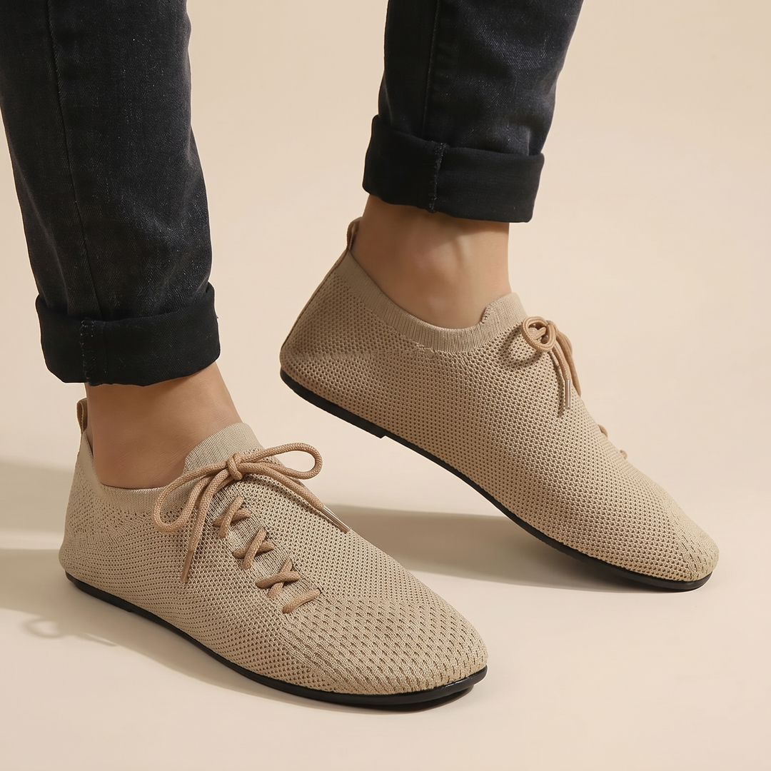 Men's Knit Trainers – AirMesh Lightweight Breathable Everyday – Khaki