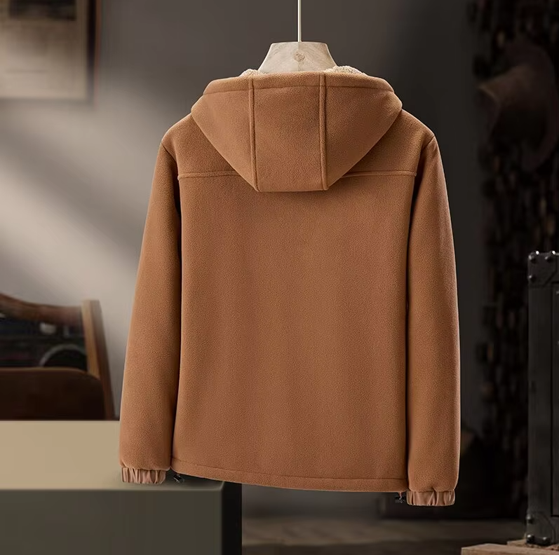 Men's Wool-Blend Hoodie – Sherpa-Lined Full-Zip for Cold Days – view 5