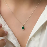 Women's Gold-Plated Halo Pendant Necklace - Delicate Everyday Sparkle