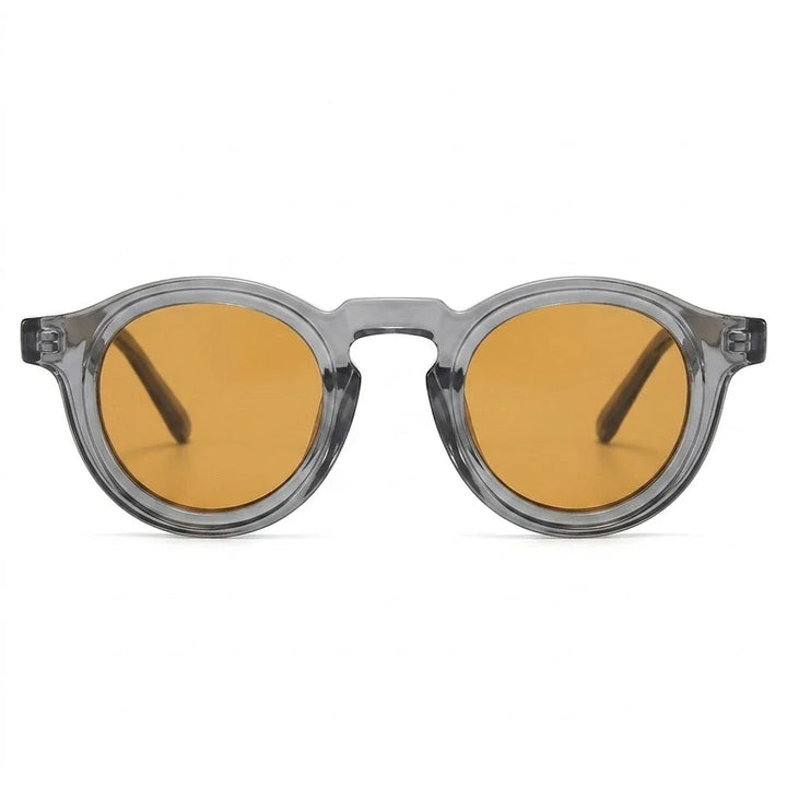 Trieste Round Sunglasses – Keyhole Bridge, UV400 Tinted Lenses