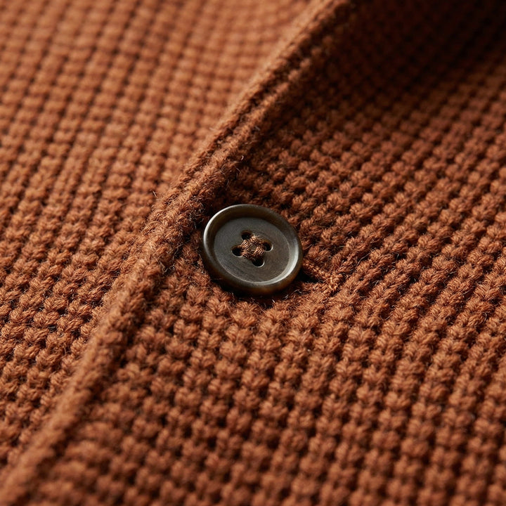 Men's Knit Cardigan – Button-Front Tailored Layering Jumper – view 8