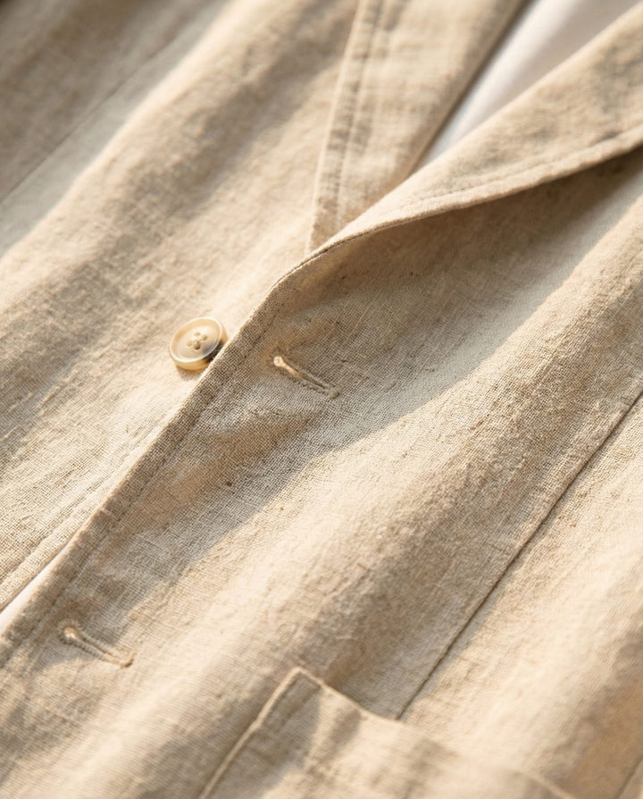 Men's Linen Blazer – Unstructured Summer Tailoring – view 7