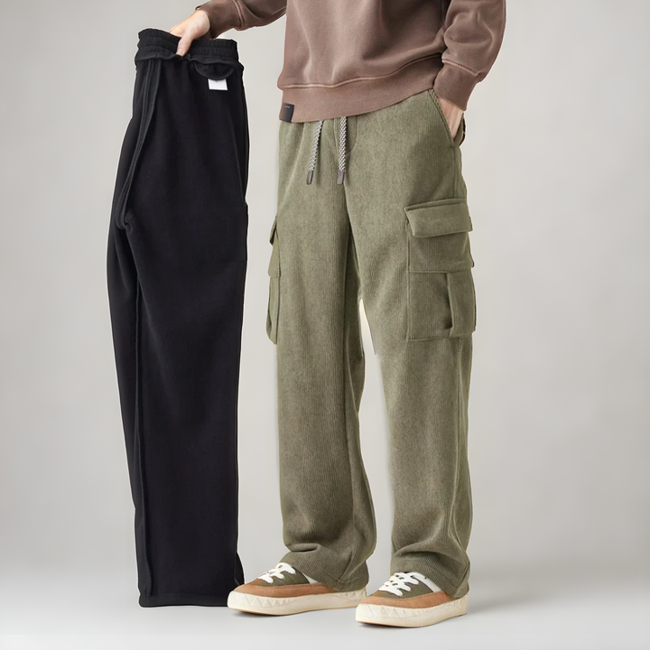 Men's Cargo Joggers – Stretch Comfort with Utility Pockets – Green