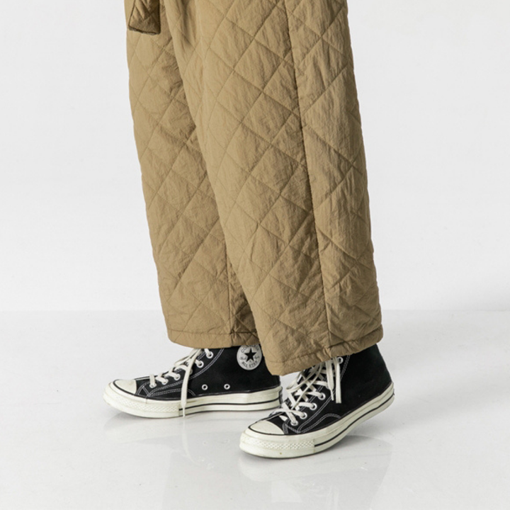 Men's Quilted Nylon Trousers – Lightweight Wide-Leg Warmth – view 5
