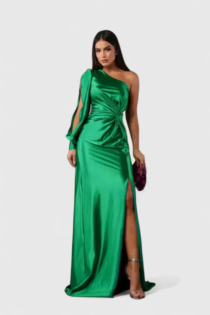Women's One-Shoulder Maxi Dress – Effortless Elegance for Events