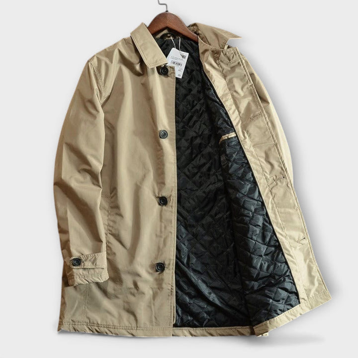 Men's Technical Cotton Trench Coat – Versatile City Layer – view 6