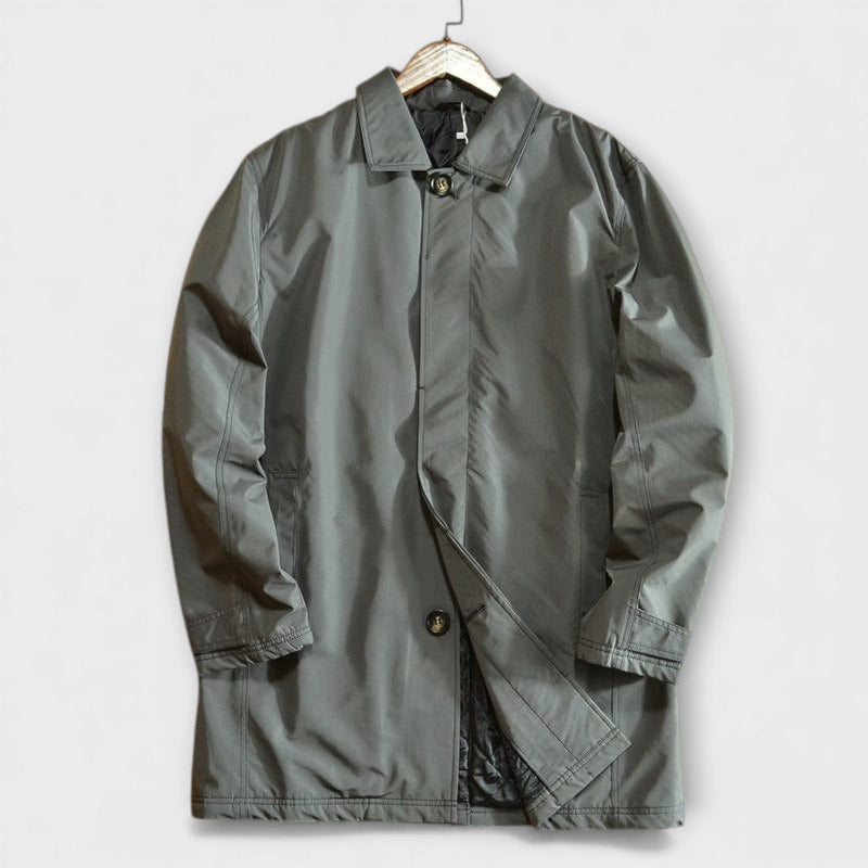 Men's Technical Cotton Trench Coat – Versatile City Layer – view 2