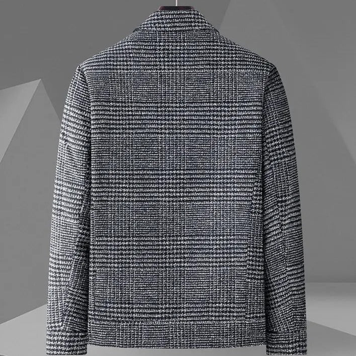 Men's Plaid Down-Lined Jacket – Tailored City Outerwear – view 2