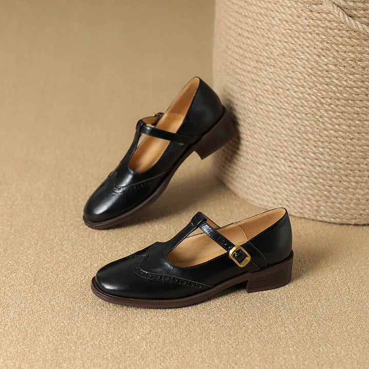 Women's Ruelle Leather Mary Jane Heels - Timeless Everyday Elegance