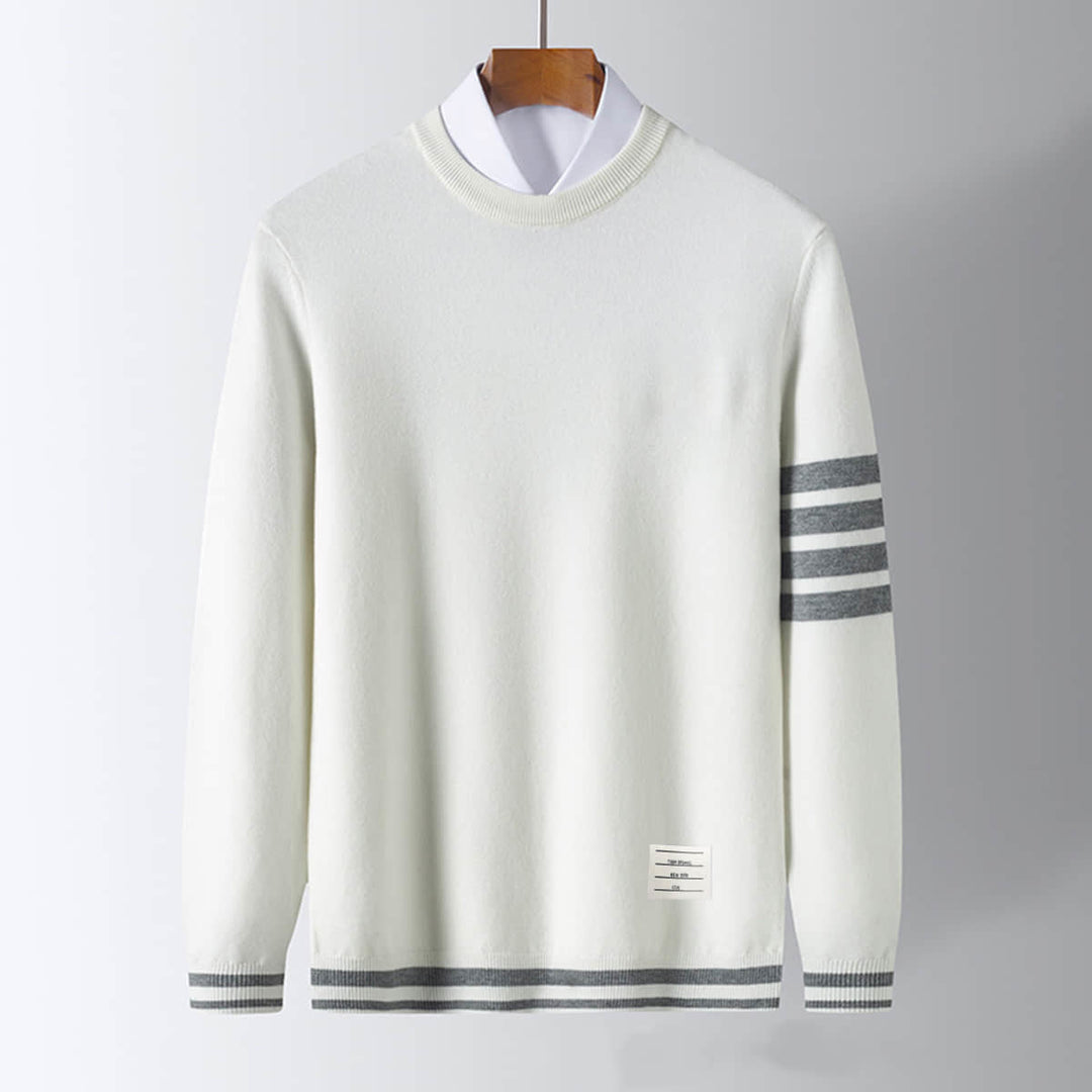 Men's Camden Knit Jumper – Soft Tailored Crew Neck Sweater – view 3