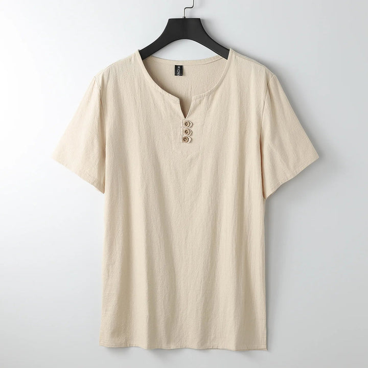 Men's Arlo Linen Shirt – Relaxed Oversized Summer Button-Up – view 3