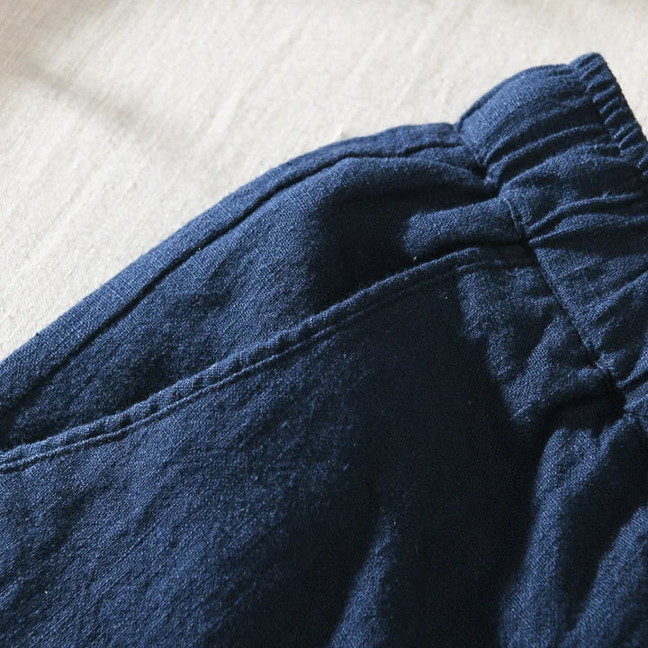 Men's Linen Relaxed-Fit Trousers – Breathable Japanese Style – view 2