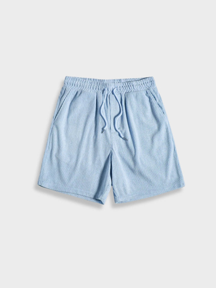 Men's Bordeaux Corduroy Co-Ord Set – Shirt and Shorts Summer