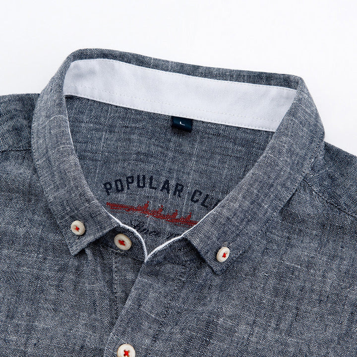 Men's Linen Casual Shirt – Breathable Warm-Weather Summer Shirt – view 7