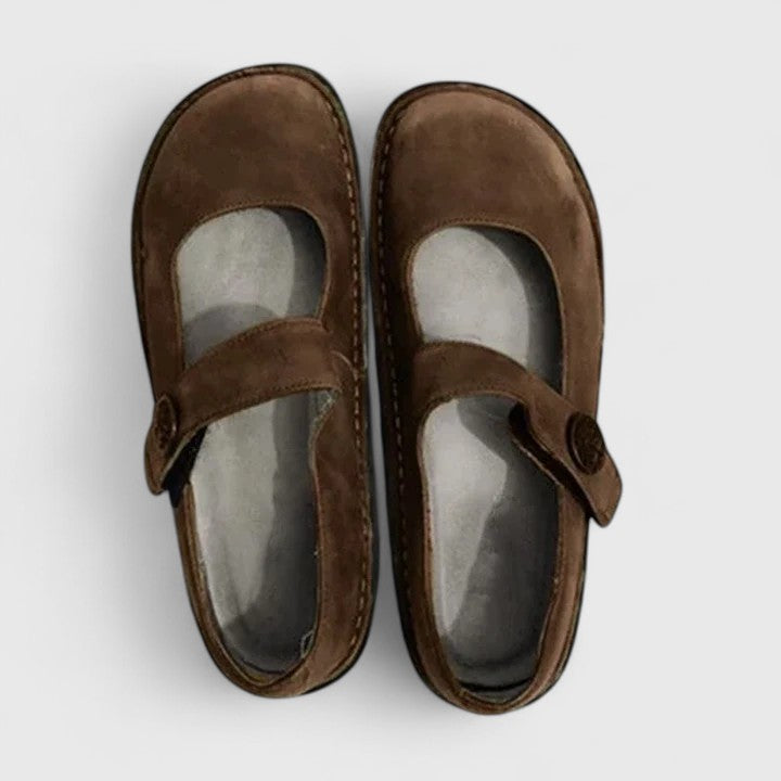 Women's Mary Jane Flats - Classic Orthopedic Comfort
