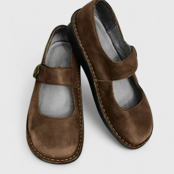 Women's Mary Jane Flats - Classic Orthopedic Comfort