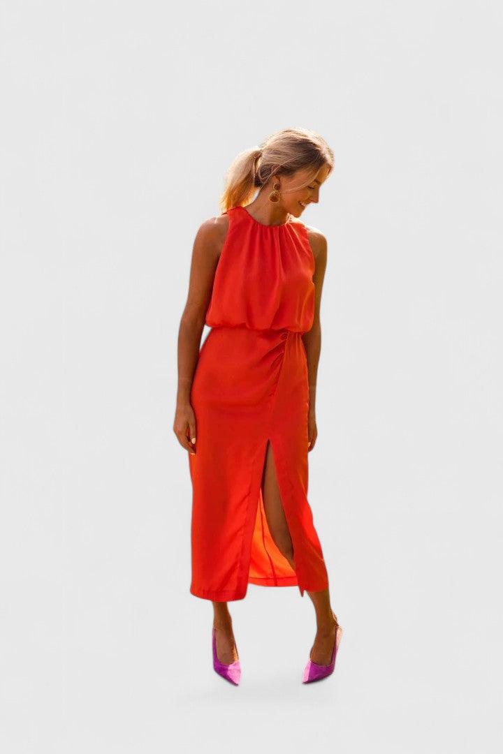 Women's Theonae Midi Dress - Effortless Summer Elegance