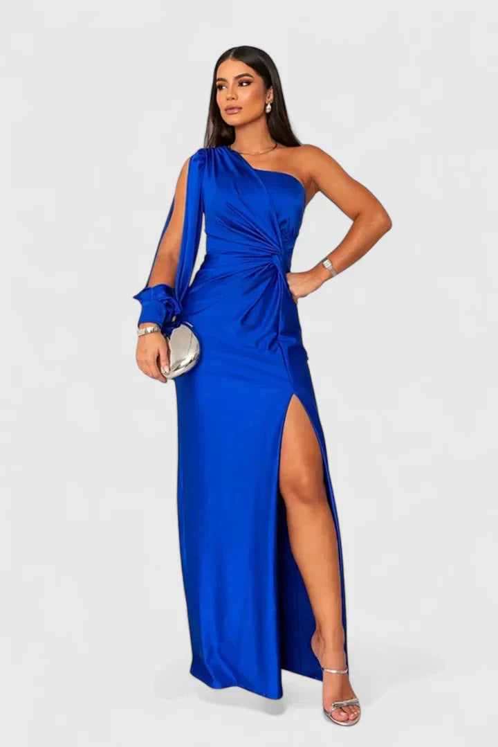 Women's One-Shoulder Maxi Dress – Effortless Elegance for Events