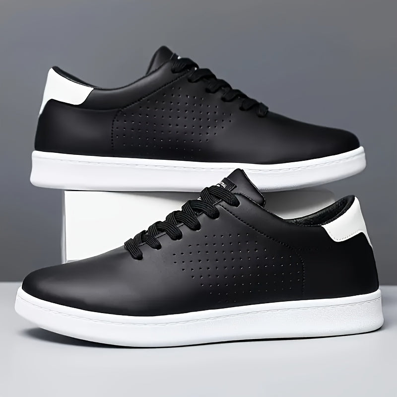 Men's Perforated Court Trainers – Minimalist Everyday Sneakers – view 9
