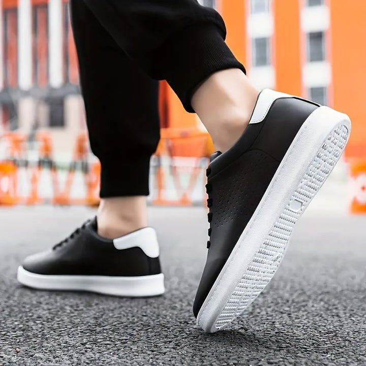 Men's Perforated Court Trainers – Minimalist Everyday Sneakers – view 7