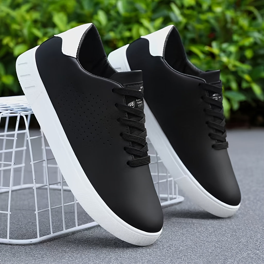 Men's Perforated Court Trainers – Minimalist Everyday Sneakers – view 6