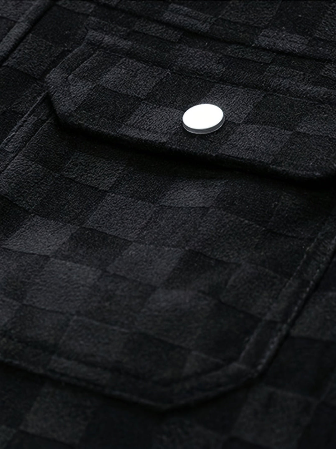 Men's Suede Checkerboard Jacket – Lined Smart-Casual Layer – view 5