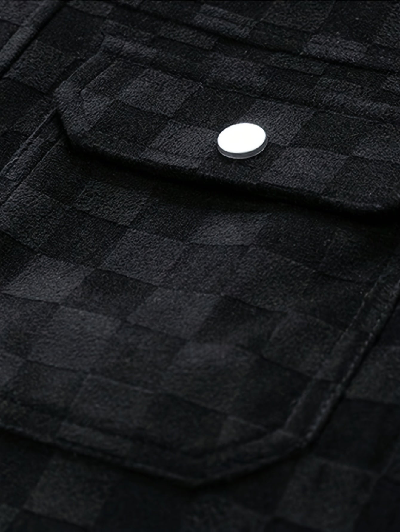Men's Suede Checkerboard Jacket – Lined Smart-Casual Layer – view 5