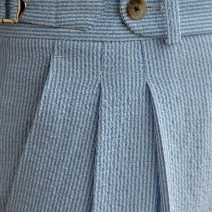 Men's Seersucker Ghurkha Trousers – Tailored Vintage Style – view 6