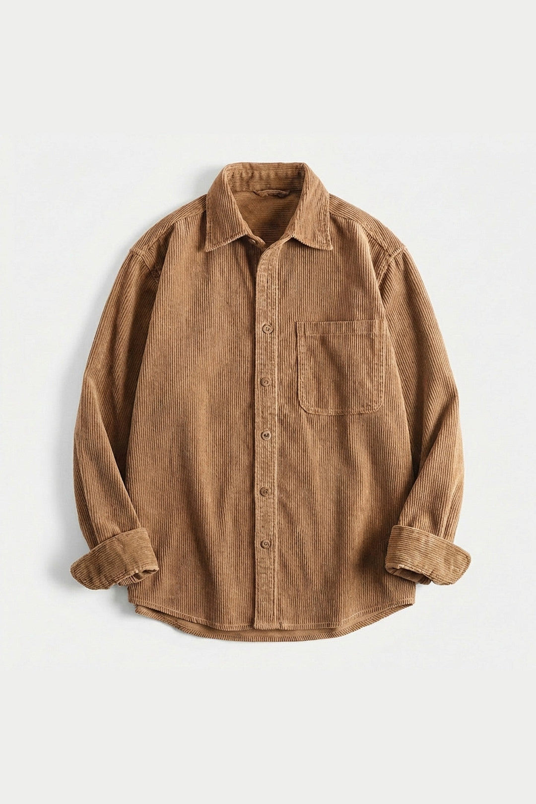 Men's Corduroy Overshirt – Soft Cotton Cord Shacket for Layering