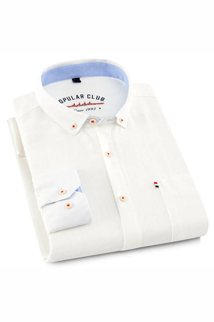Men's Linen Casual Shirt – Breathable Warm-Weather Summer Shirt