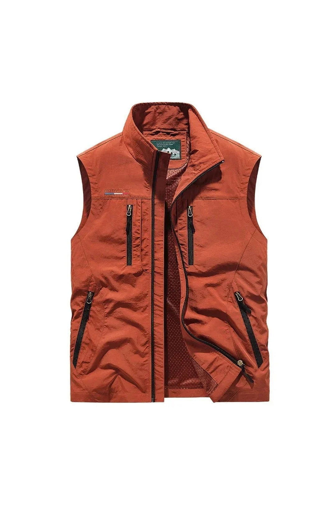 Men's Multi-Pocket Utility Gilet – Lightweight Nylon Vest
