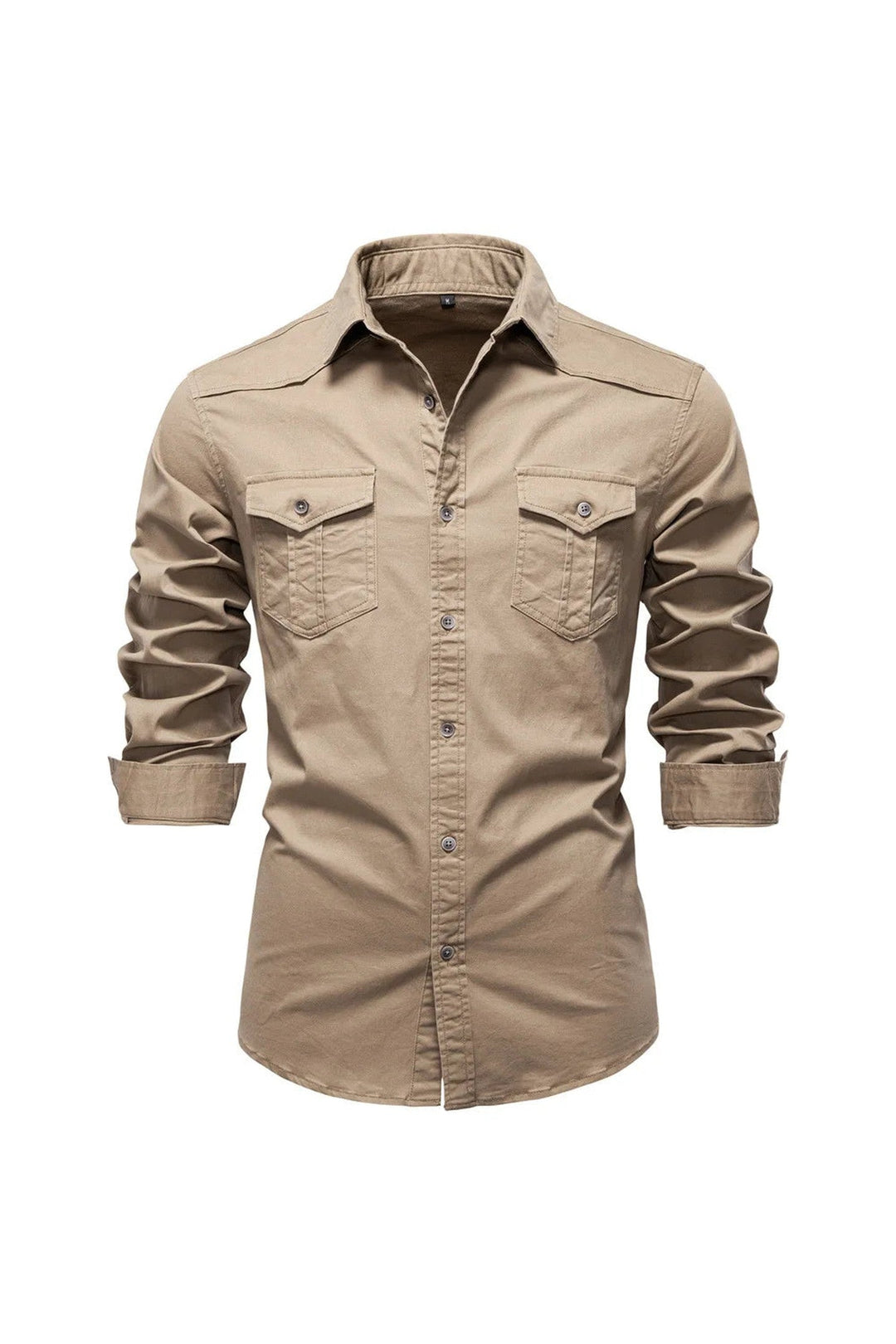 Men's Cotton Utility Overshirt – Heavyweight Workwear Shirt