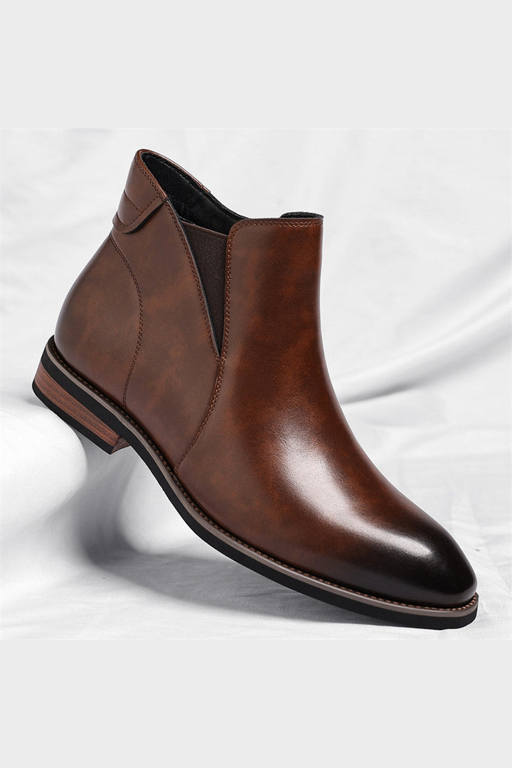 Men's Leather Chelsea Boots – Smart-Casual Slip-On Boots